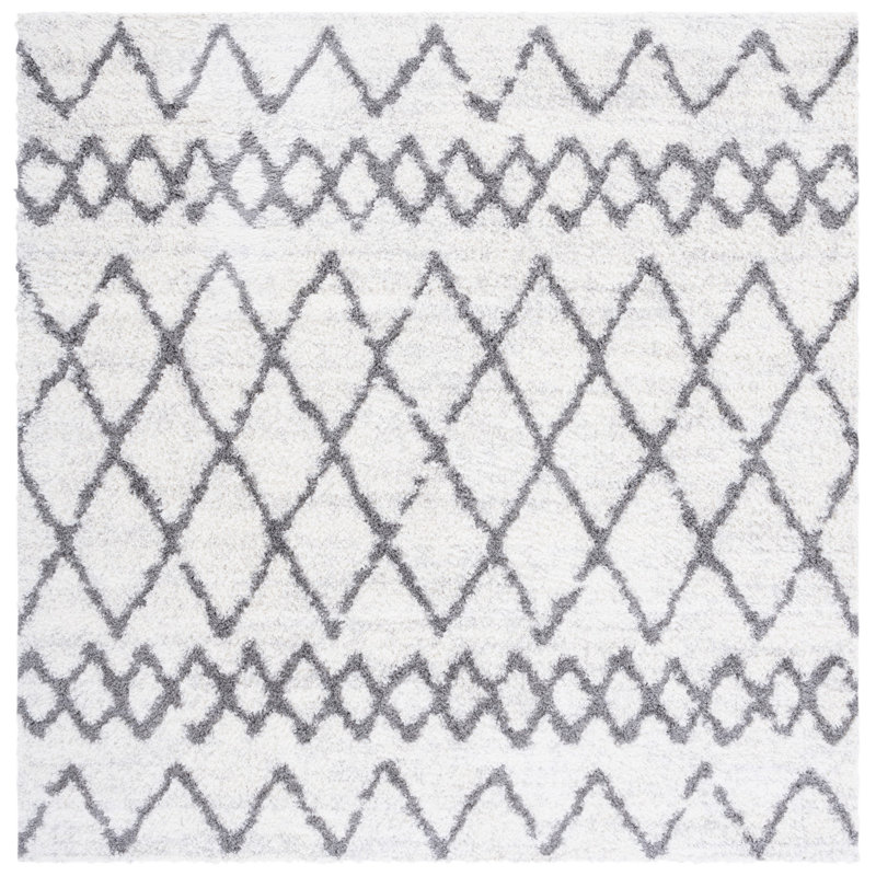 Gokey Performance Geometric Rug, Square 6'7"