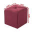 Repose-pieds carré rembourré en lin 16,54 po