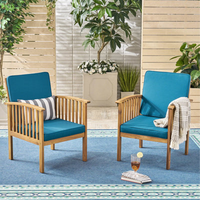 Chaises d'extérieur en bois pour 2 personnes - Rehaussez votre style avec 2