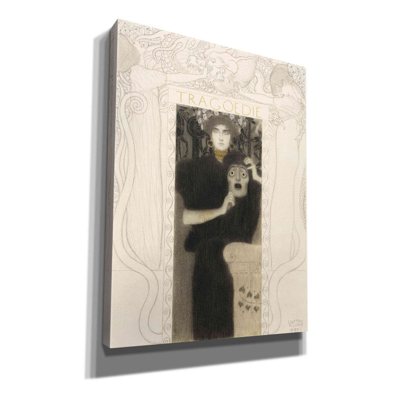Tragodie sur toile par MASTERS, H 16 po x l 12 po x P 0,75 po
