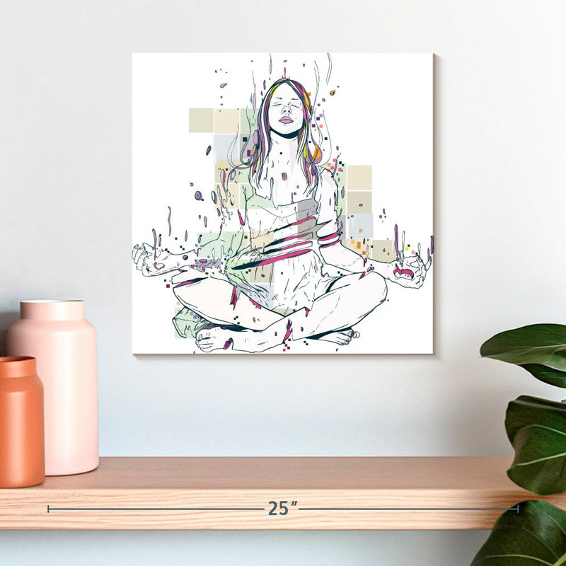 En méditation, H 16 po x l 16 po