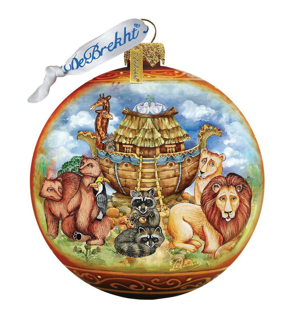 Holiday Splendor 3.5'' Handmade Glass Hanging Figurine Ornament G Debrekht