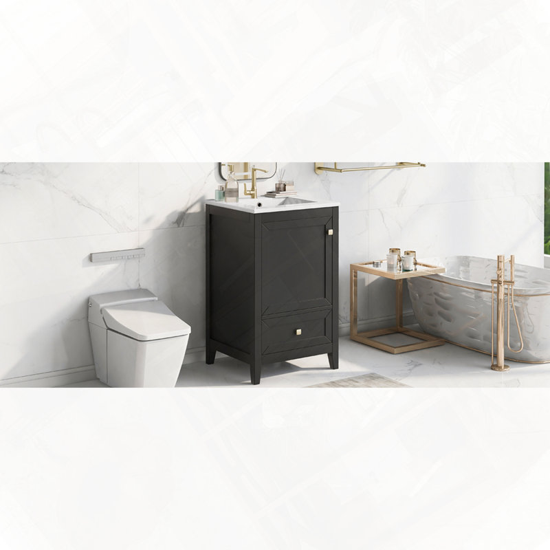 Meuble-lavabo de salle de bain avec lavabo