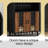 71"Farmhouse Arched Wine Bar Cabinet: Tall Arched Display Cabinet , Arch Black Cabinets &Coffee Bar, Whiskey Station With Wine Rack And Wine Glass Holder - Liquor Bars Cabinet For Living Dining Room-1378585130