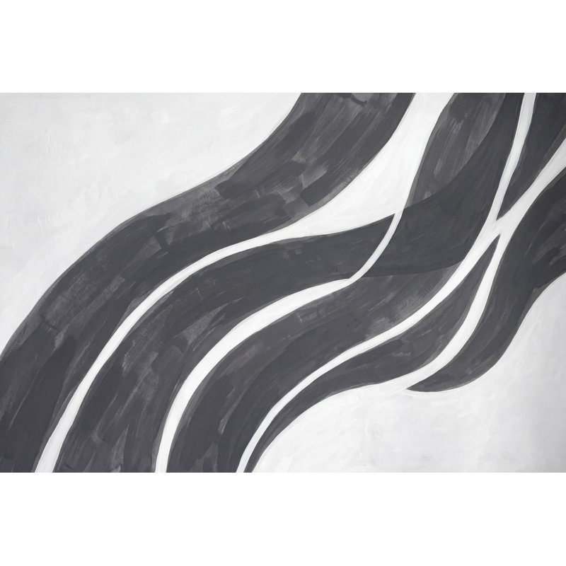 Papier peint abstrait à rayures murales amovibles monochromes, 100 po x 96 po, Peler et coller