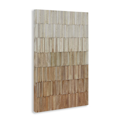 Toile à motif de mur carrelé terreux, design par Flora Kouta