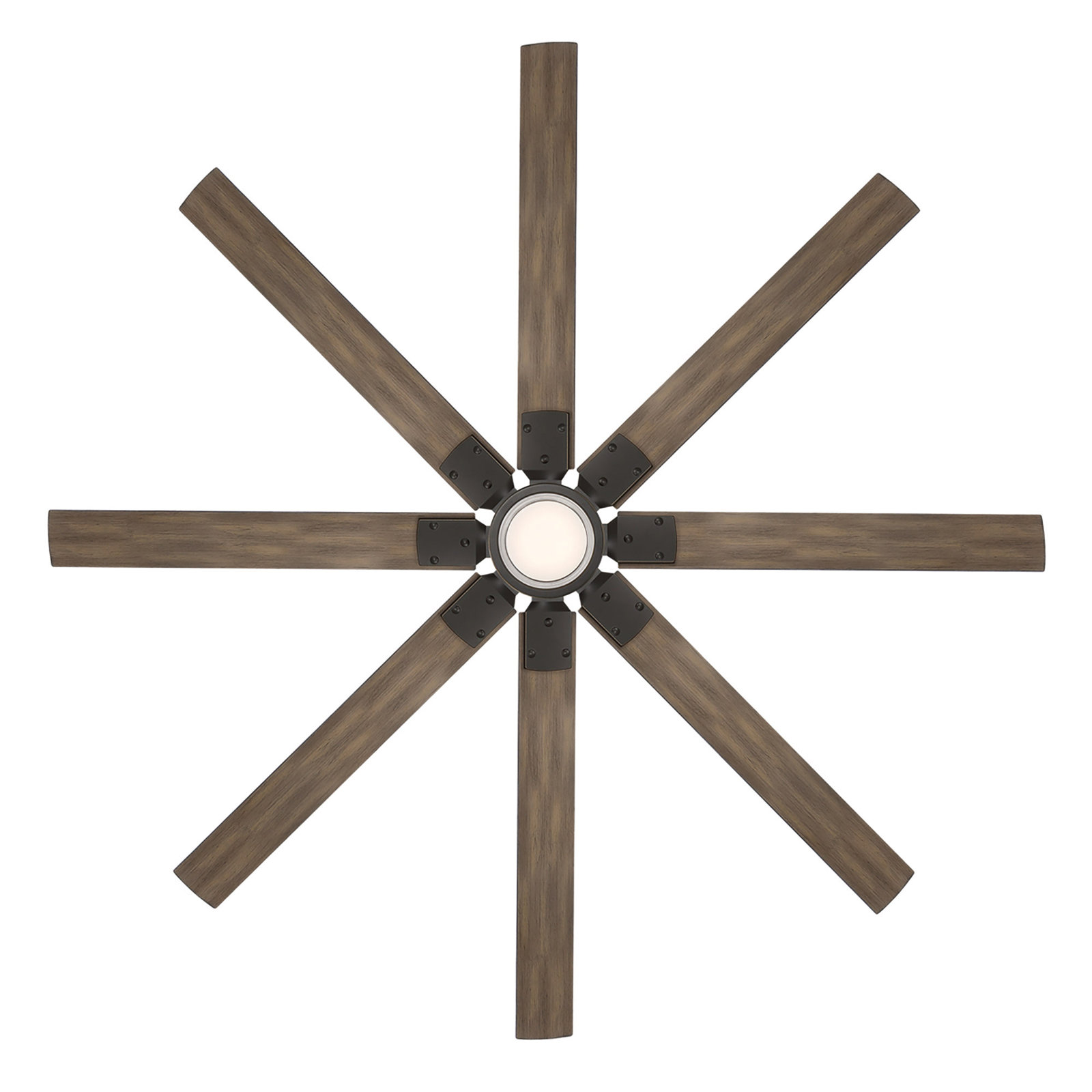 Renegade 66" Smart Ceiling Fan with LED Light Kit, Oil Rubbed Bronze Barn Wood, 3000K, 66"
