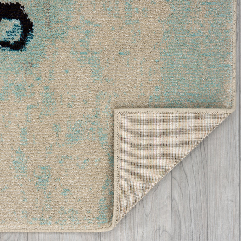 COLORWRKS by Katie Merz Sky Scribble Power-Loomed Area Rug, Rectangle 9'6" x 13'