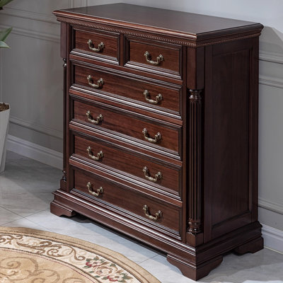 Dark Walnut Solid Wood Accent Cabinet