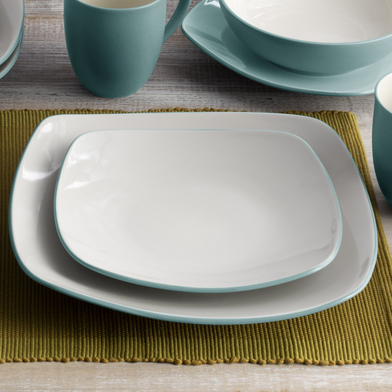 Noritake Colorwave Square Salad Plates, 8-1/4", Turquoise