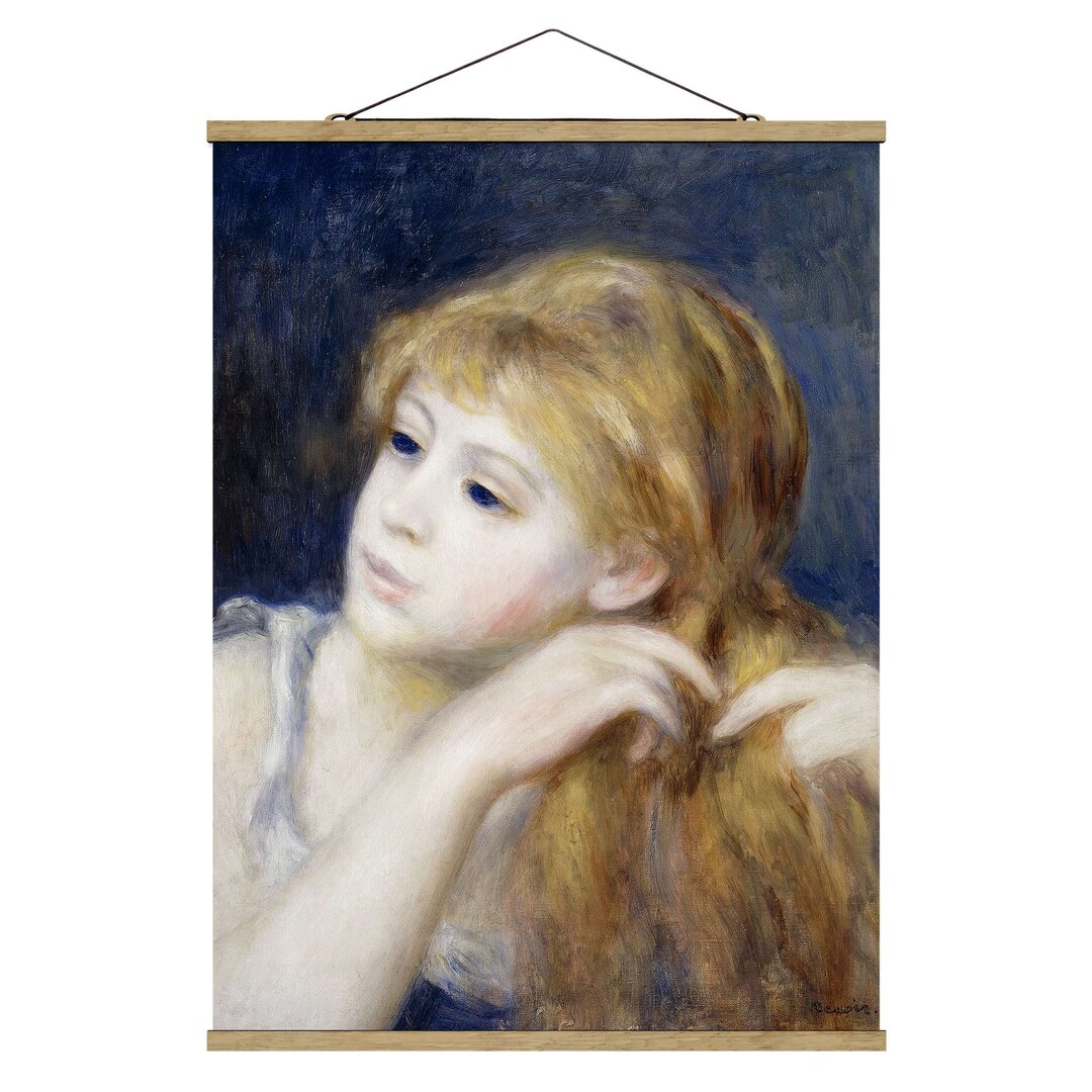 Stoffbild Head of a Girl von Auguste Renoir