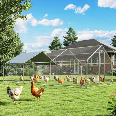 Poulailler de 194 pieds carrés pouvant accueillir jusqu'à 48 poulets, poules pour cour avec abri Spire