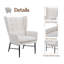Owosso Velvet Wingback Chair-88112976