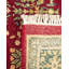 Tapis traditionnel rouge noué à la main de conception unique 8 pi x 10 pi 7 po Keller