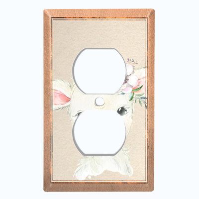 Plaque murale berçante mignonne avec veau