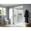 Levity 59.63" x 74" Double Sliding Shower Door with Blade Handles with CleanCoat® Technology-1019580988
