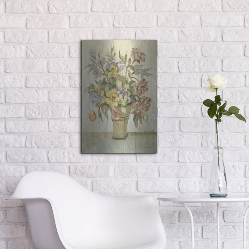Art mural en métal Winston Porter «Garden Bouquet 2» par Cheri Blum, H 24 po x l 16 po