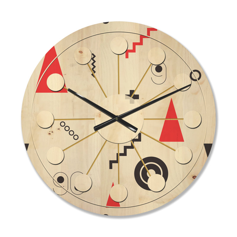 Horloge murale Triangular Design III, Moyenne