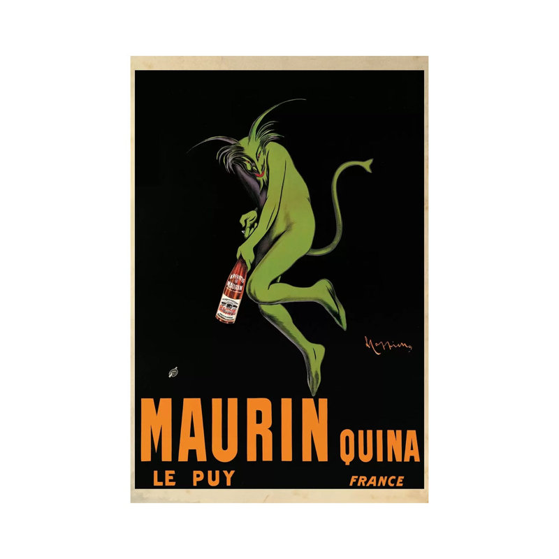 Maurin Quina, 1920 Ca by Leonetto Cappiello - Print on Canvas, Wrapped Canvas, 20.32 cm H x 30.48 cm W
