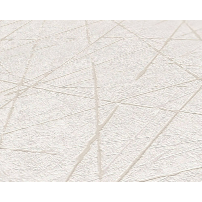 Rouleau de papier peint L 33 pi x l 21 po Waynesburg, Crème / blanc