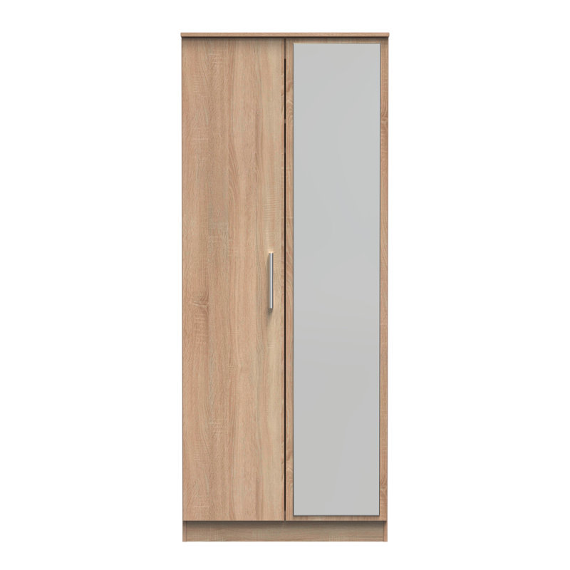Bhaga Manufactured Wood Wardrobe, Black Matt
