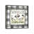 Toile avec cadre gris
