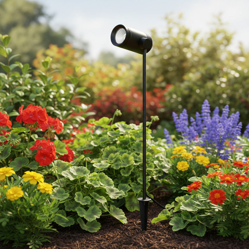 Black Stainless Steel Spotlight