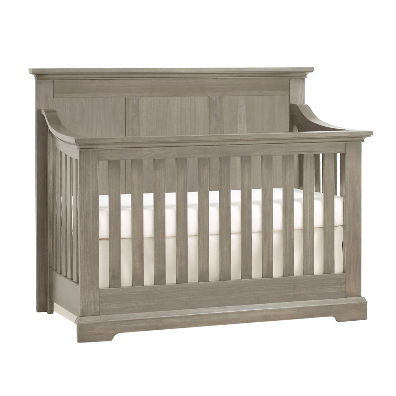 Lit de bébé convertible 4 en 1 gris cendré Jackson