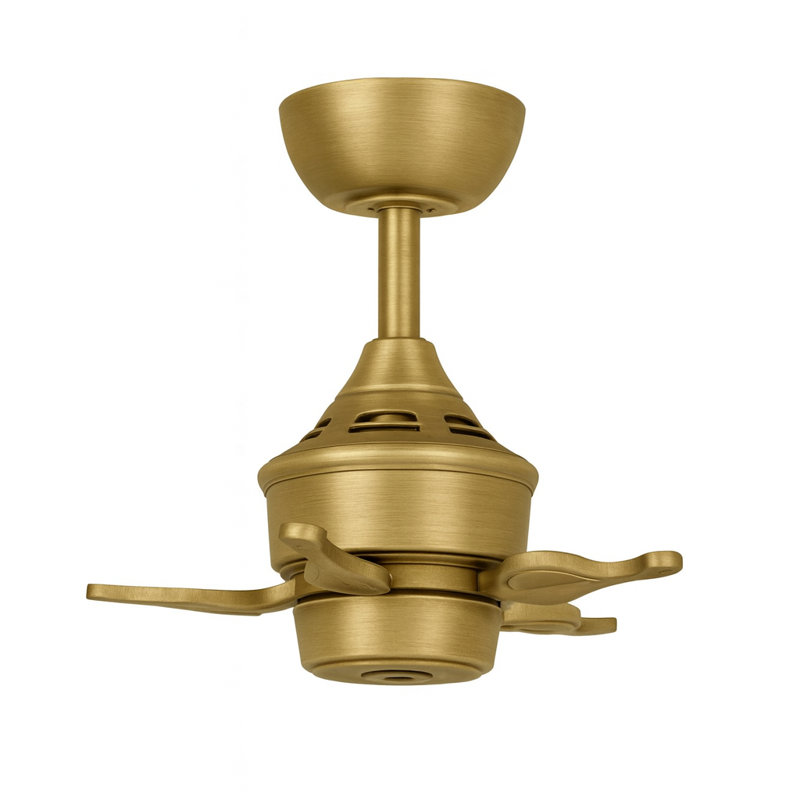 Islander Indoor/Outdoor Ceiling Fan DC Motor - Brushed Satin Brass, Brushed Satin Brass