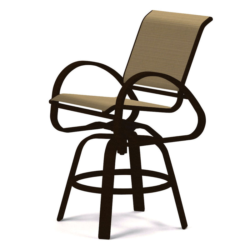 Tabouret de bar Holna, Moka Sunbrella®, Kona texturé