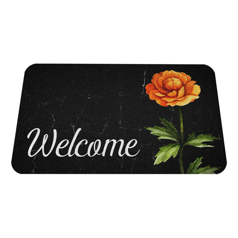 Paillasson durable en PVC antidérapant de 15,7 po x 27,6 po | Matériau 100% PVC résistant aux intempéries | Idéal pour une utilisation intérieure et extérieure, facile à nettoyer, design élégant pour les entrées de maison et les patios
