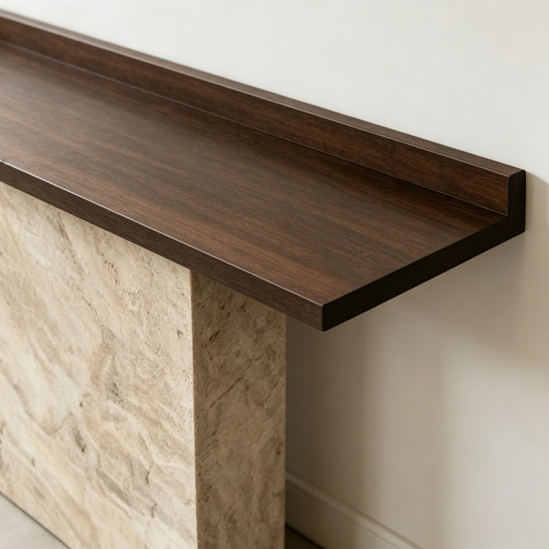 Console Mid-Century, 30.7" H x 78.7" W x 15.7" D