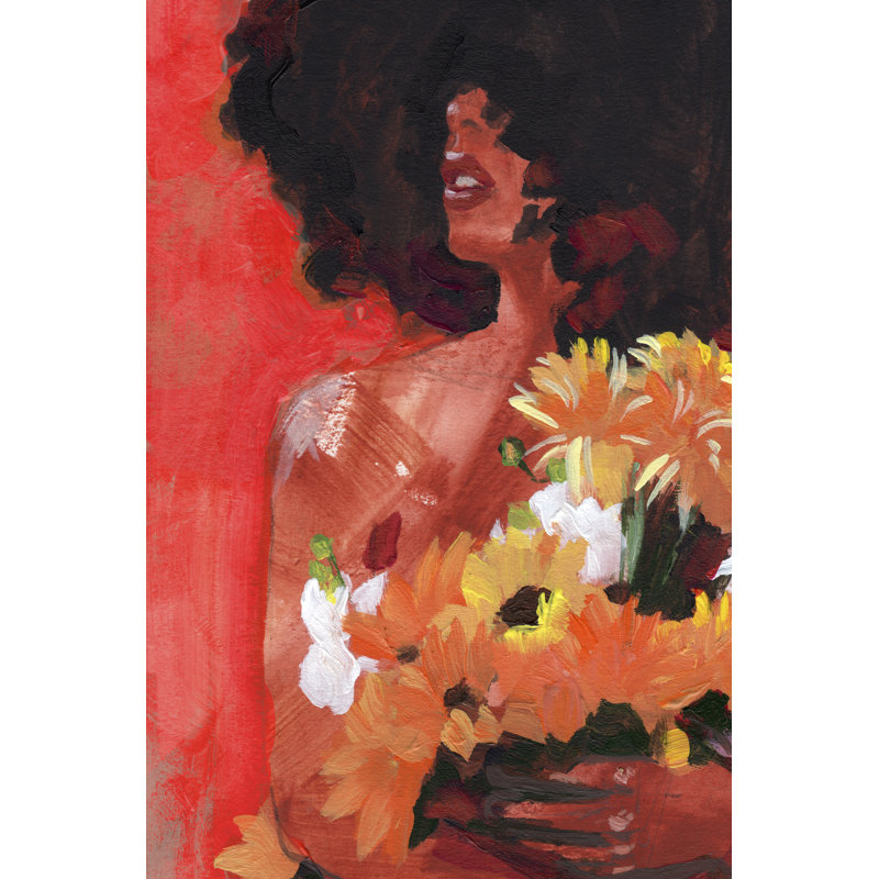 À travers les fleurs I, H 12 po x l 8 po