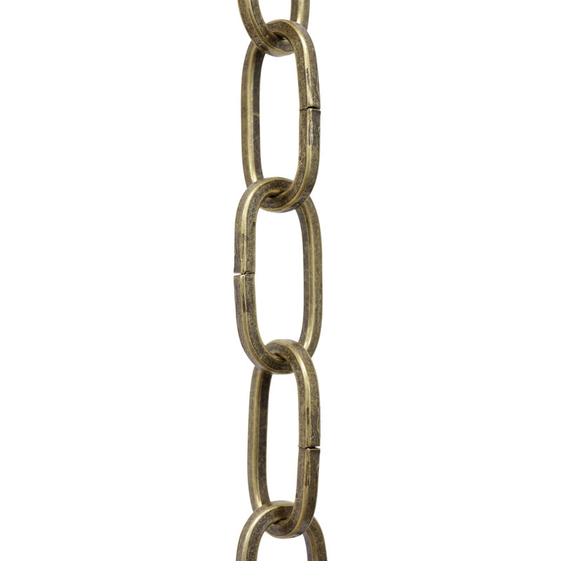 Chaîne de lustre décorative à maillons standard (65 pieds), Laiton antique