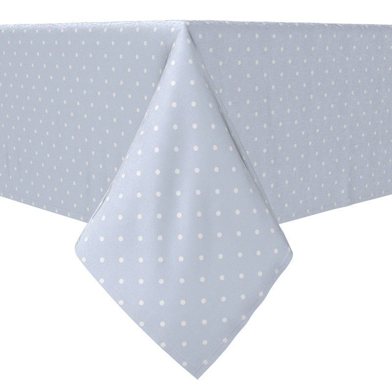 Fabric Textile Products, Inc. Rectangular Tablecloth, 100% Cotton, 60X120", Mini Dots Blue