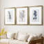 Découpage floral I - Impression encadrée sur mesure de qualité supérieure mate - 3 pièces-2031541632-2031541633