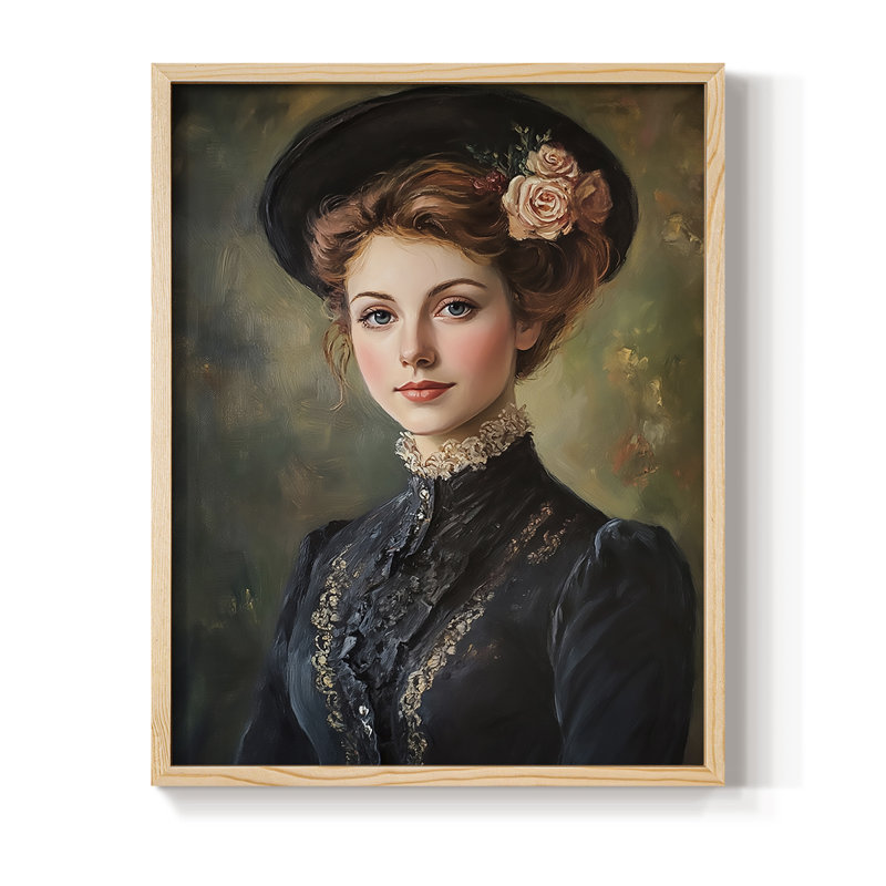 «WOMEN Series CC III», reproduction encadrée - bois massif, H 15 po x l 12 po