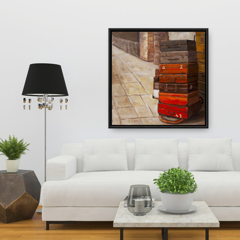«Old Travelling suitcases» sur toile