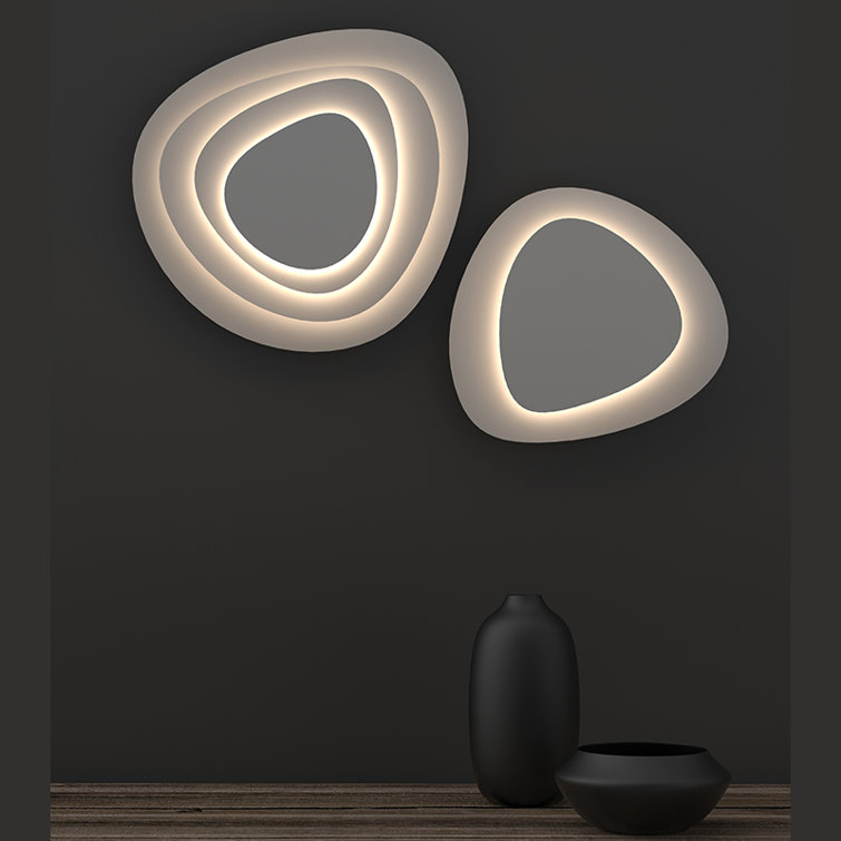 Abstract Panels 1 - Light LED Flush Mounted Sconce