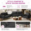 Ensemble de salon 3 pièces Statura Mid-Century-973453318