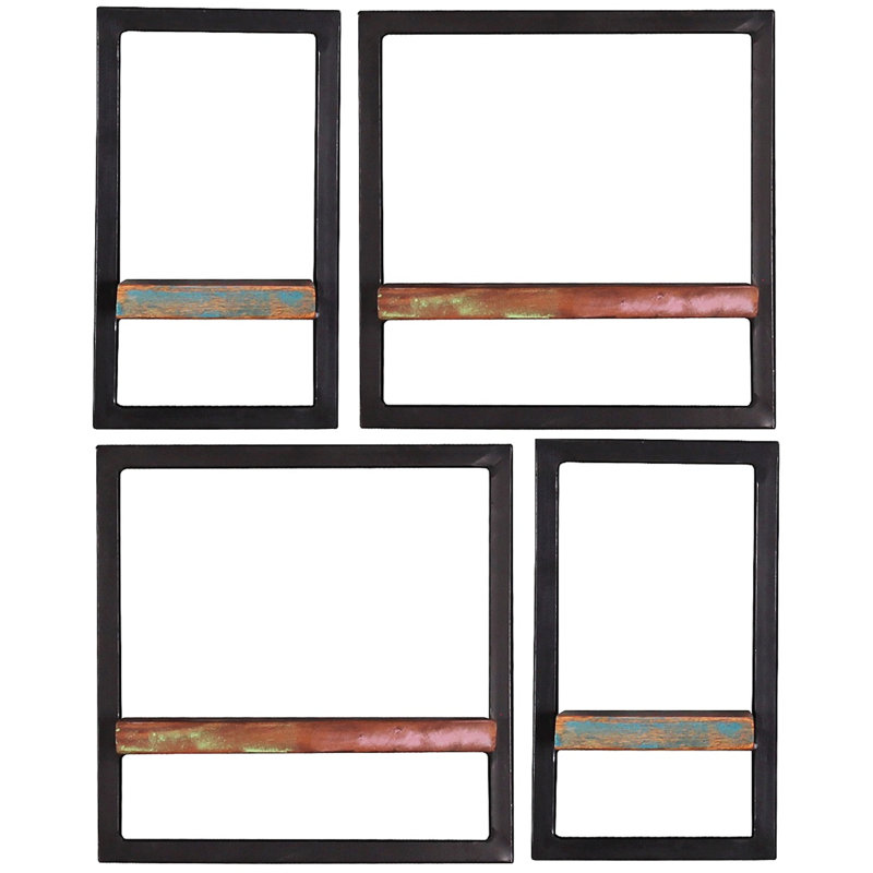 Merriweather 4 Piece, 70cm H x 55cm W x 25cm D, Red/Black