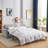 Queen Size Pull Out Sofa Bed, Convertible Sleeper Sofa Couch With Pullout Bed, 2 In 1 Sofa Bed Couch With Memory Foam Mattress For Living Room Office, Space-Saving-1315191569