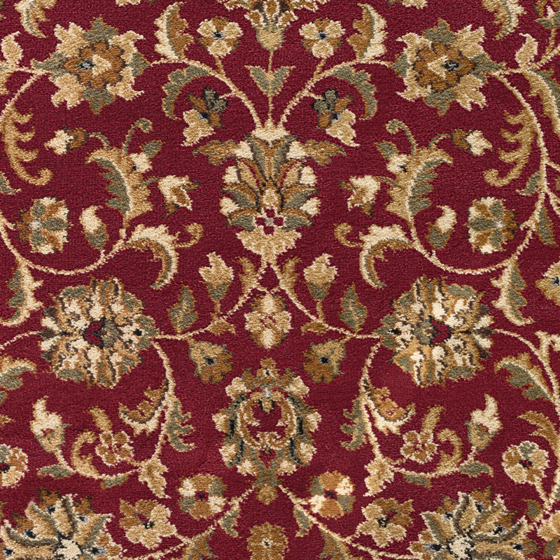 Tapis oriental rouge / beige Clarence, Tapis de couloir 2 pi 3 po x 7 pi 3 po