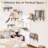 7 Pcs Wall Mounted Cat Climber Set, Cat Wall Shelves with Cat House, Bridge, Steps, Scratcher-1543624739