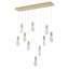 Lustre en cristal 10 lumières Crayson Modern-242837120