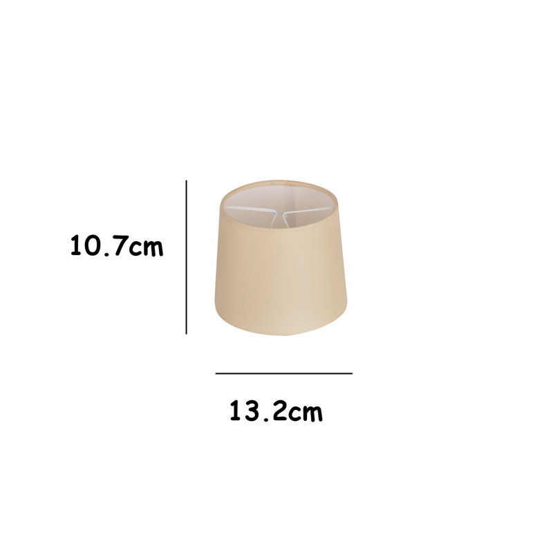11 cm H Drum Cotton Lamp Shade ( Clip On ), Cream
