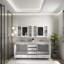 Ensemble de meuble-lavabo mural 80 po
