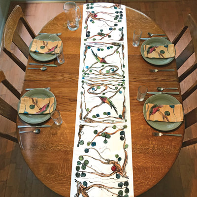 Niven Geometric Cotton Blend Table Runner