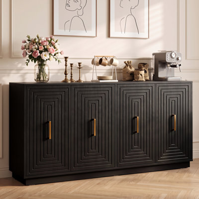 Buffet avec portes et tablettes réglables