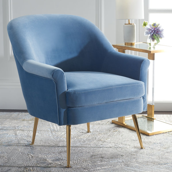 Etta Avenue™ Zahir Velvet Armchair & Reviews | Wayfair